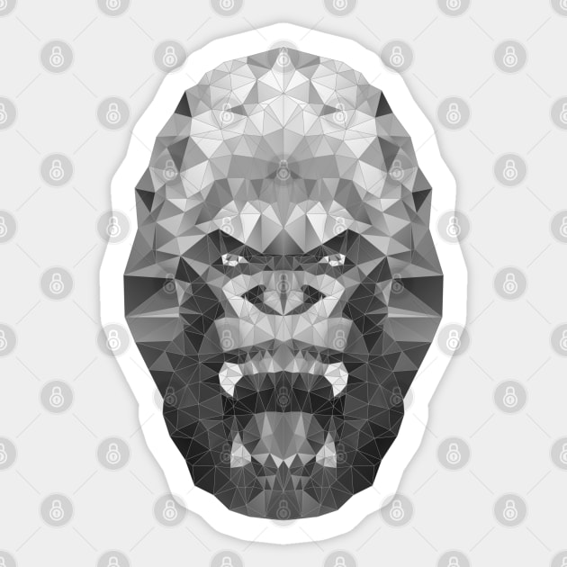 Gorilla Sticker by MplusC